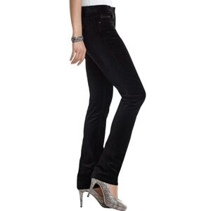 White House Black Market Women’s Noir Black Velvet Sparkle Jeans Pants Size 2